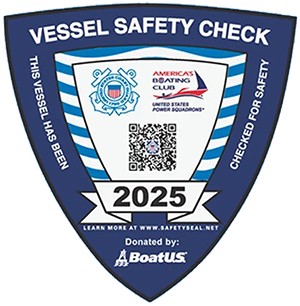 2025 Vessel Safety Check Sticker